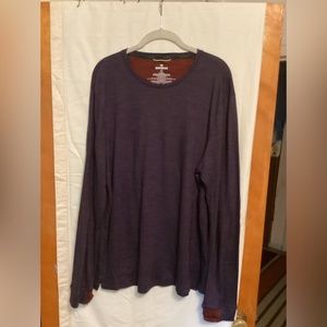 Bombas merino wool crew neck long tee Sz XL